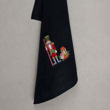 Load image into Gallery viewer, Tea towel heart, white