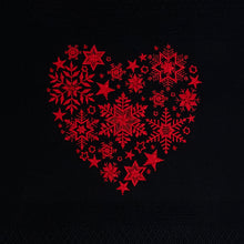 Lade das Bild in den Galerie-Viewer, Geschirrtuch Weihnachtsherz, schwarz