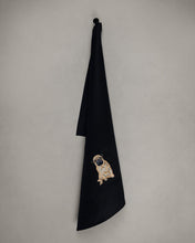 Lade das Bild in den Galerie-Viewer, Geschirrtuch Mops, schwarz