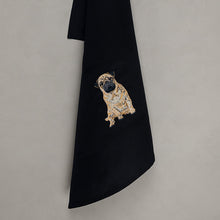 Lade das Bild in den Galerie-Viewer, Geschirrtuch Mops, schwarz