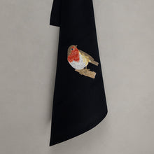 Lade das Bild in den Galerie-Viewer, Geschirrtuch Rotkehlchen, schwarz