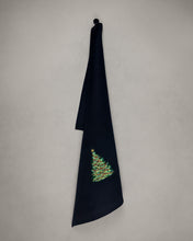 Lade das Bild in den Galerie-Viewer, Geschirrtuch Weihnachtsbaum, schwarz