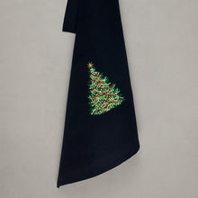 Lade das Bild in den Galerie-Viewer, Geschirrtuch Weihnachtsbaum, schwarz