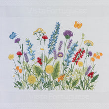 Lade das Bild in den Galerie-Viewer, Geschirrtuch Blumenwiese, weiß