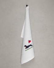 Lade das Bild in den Galerie-Viewer, Geschirrtuch Dackel Balloon, weiß