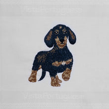 Lade das Bild in den Galerie-Viewer, Geschirrtuch Dackel, weiß