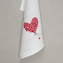 Lade das Bild in den Galerie-Viewer, Geschirrtuch Flying Heart, weiß