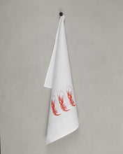 Lade das Bild in den Galerie-Viewer, Geschirrtuch Garnelen, weiß