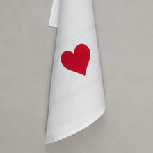 Lade das Bild in den Galerie-Viewer, Geschirrtuch Herz, weiß