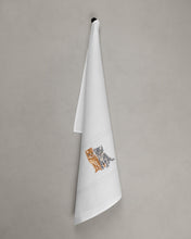 Lade das Bild in den Galerie-Viewer, Geschirrtuch Katzen, weiß