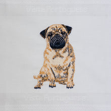 Lade das Bild in den Galerie-Viewer, Geschirrtuch Mops, weiß
