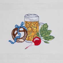 Load image into Gallery viewer, Geschirrtuch Oktoberfest, weiß