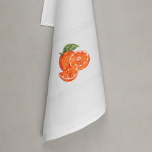 Lade das Bild in den Galerie-Viewer, Geschirrtuch Orange, weiß
