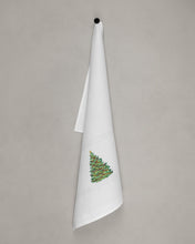 Lade das Bild in den Galerie-Viewer, Geschirrtuch Weihnachtsbaum, weiß
