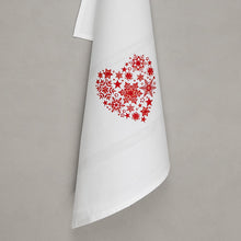 Lade das Bild in den Galerie-Viewer, Geschirrtuch Weihnachtsherz, weiß