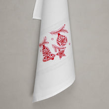 Lade das Bild in den Galerie-Viewer, Geschirrtuch Weihnachtsornamente, weiß