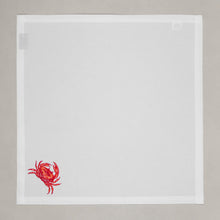 Lade das Bild in den Galerie-Viewer, Serviette Krabbe, weiß