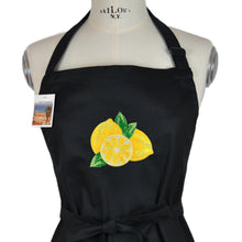 Lade das Bild in den Galerie-Viewer, Schürze Zitrone, schwarz
