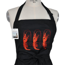 Lade das Bild in den Galerie-Viewer, Schürze Garnelen, schwarz