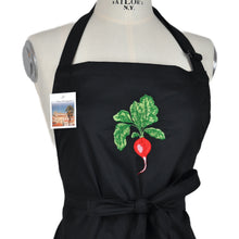 Lade das Bild in den Galerie-Viewer, Schürze Radieschen, schwarz