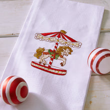 Lade das Bild in den Galerie-Viewer, Geschirrtuch Karussell, weiß