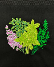 Lade das Bild in den Galerie-Viewer, Geschirrtuch Kräuter, schwarz