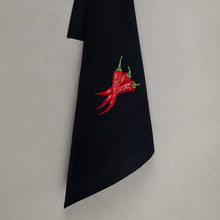 Lade das Bild in den Galerie-Viewer, Geschirrtuch Chili, schwarz