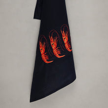 Lade das Bild in den Galerie-Viewer, Geschirrtuch Garnelen, schwarz