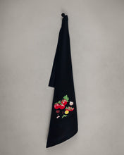 Lade das Bild in den Galerie-Viewer, Geschirrtuch Gemüse Kombination, schwarz