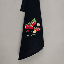Lade das Bild in den Galerie-Viewer, Geschirrtuch Gemüse Kombination, schwarz