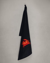 Lade das Bild in den Galerie-Viewer, Geschirrtuch Krabbe, schwarz