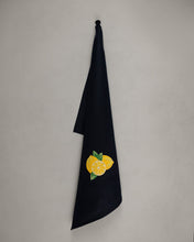 Lade das Bild in den Galerie-Viewer, Geschirrtuch Zitrone, schwarz
