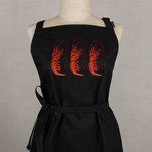Lade das Bild in den Galerie-Viewer, Schürze Garnelen, schwarz