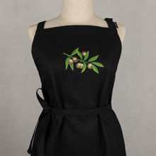 Lade das Bild in den Galerie-Viewer, Schürze Olive, schwarz