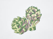 Lade das Bild in den Galerie-Viewer, Geschirrtuch Artischocke, weiß