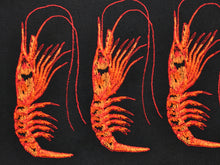 Lade das Bild in den Galerie-Viewer, Geschirrtuch Garnelen, schwarz