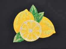 Lade das Bild in den Galerie-Viewer, Geschirrtuch Zitrone, schwarz