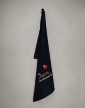 Load image into Gallery viewer, Geschirrtuch Dackel Balloon, schwarz
