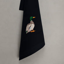 Load image into Gallery viewer, Tea towel duck, black
