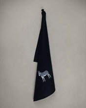 Load image into Gallery viewer, Tea towel donkey, black

