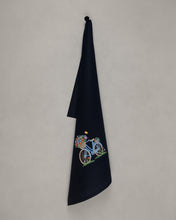 Load image into Gallery viewer, Geschirrtuch Fahrrad, schwarz
