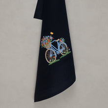 Load image into Gallery viewer, Geschirrtuch Fahrrad, schwarz
