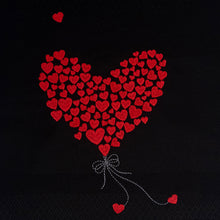 Load image into Gallery viewer, Geschirrtuch Flying Heart, schwarz
