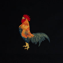 Load image into Gallery viewer, Rooster tea towel, black
