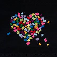 Load image into Gallery viewer, Geschirrtuch Heart of Butterfly, schwarz
