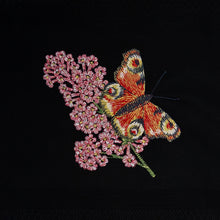 Load image into Gallery viewer, Geschirrtuch Schmetterling, schwarz
