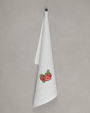 Load image into Gallery viewer, Strawberry tea towel, white
