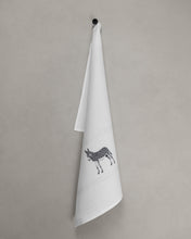Load image into Gallery viewer, Tea towel donkey, white
