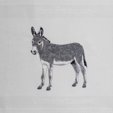 Load image into Gallery viewer, Tea towel donkey, white
