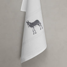 Load image into Gallery viewer, Tea towel donkey, white
